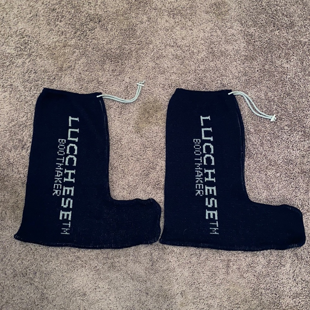 Lucchese knitted protective boot covers